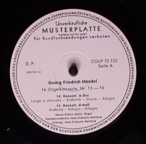 Christophorus CGLP 75 725 - Georg Friedrich Händel - 16 Orgelkon - Image 4
