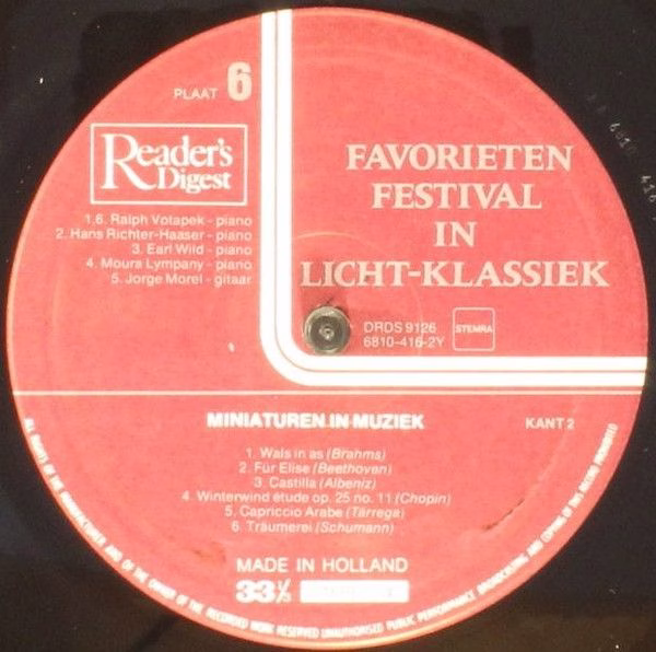Reader's Digest none - Various - Favorieten Festival In Licht-Kl - Image 22