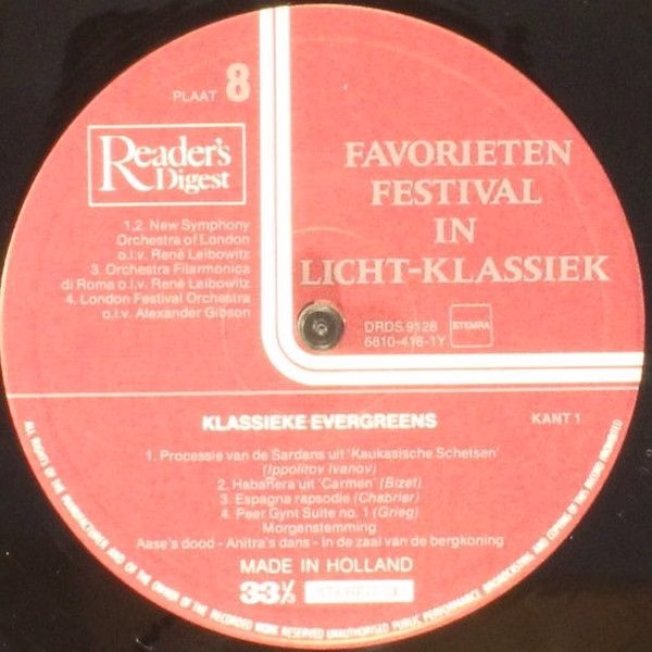Reader's Digest none - Various - Favorieten Festival In Licht-Kl - Image 29