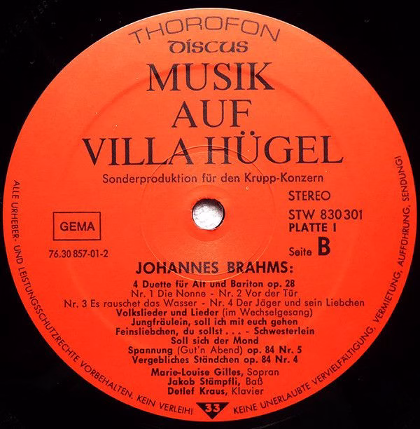 Musik auf Villa Hügel 76.30857 - Marie-Louise Gilles, Prof. Jako - Image 5