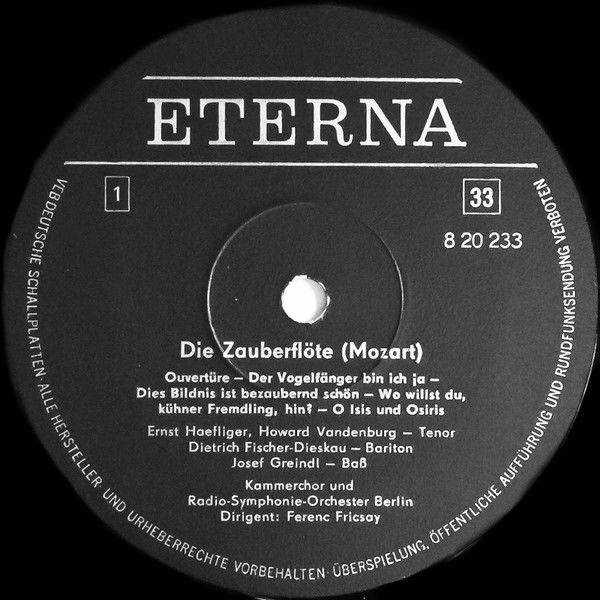Eterna 8 20 233 - Wolfgang Amadeus Mozart, Maria Stader, Rita St - Image 3