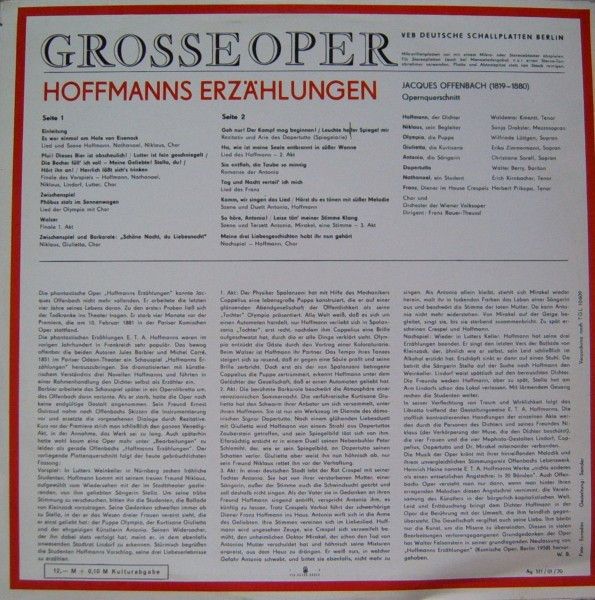 Eterna 8 25 420 - Jacques Offenbach - Hoffmanns Erzählungen - Image 2