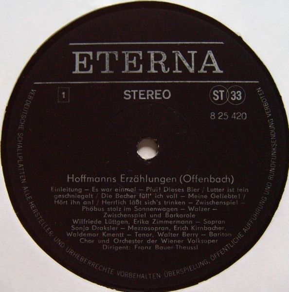 Eterna 8 25 420 - Jacques Offenbach - Hoffmanns Erzählungen - Image 3