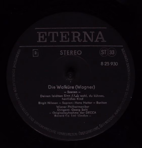 Eterna 8 25 930 - Richard Wagner, Birgit Nilsson, Régine Crespin - Image 3