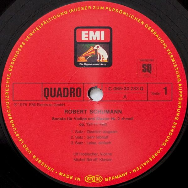 His Master's Voice 1 C065-30 233 Q - Robert Schumann, Ulf Hoelsc - Image 3