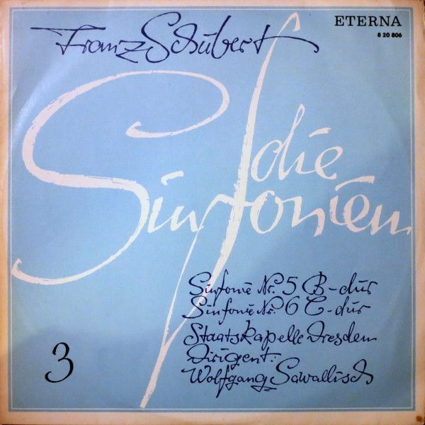 Eterna 8 20 806 - Franz Schubert, Staatskapelle Dresden, Wolfgan
