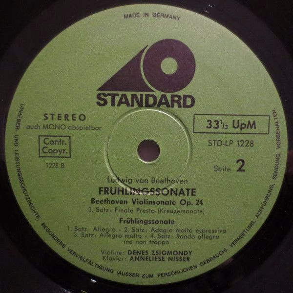 Standard (4) 1228 - Ludwig van Beethoven, Denes Zsigmondy, Annel - Image 4