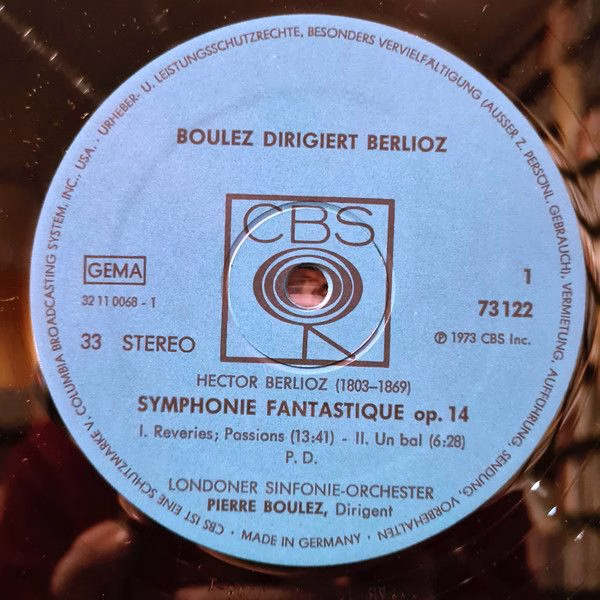 CBS 73 122 - Hector Berlioz, London Symphony Orchestra, Pierre B - Image 3