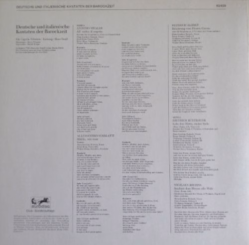 Eurodisc 92 929 - Antonio Vivaldi, Heinrich Albert, Alessandro S - Image 2