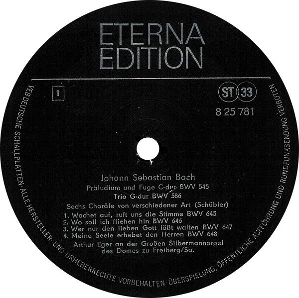 Eterna 8 25 781 - Johann Sebastian Bach, Arthur Eger - Orgelwerk - Image 3