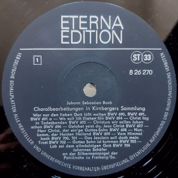 Eterna 8 26 270 - Johann Sebastian Bach, Johannes Schäfer - Orge - Image 3