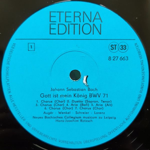 Eterna 8 27 663 - Johann Sebastian Bach, Arleen Auger, Ortrun We - Image 3