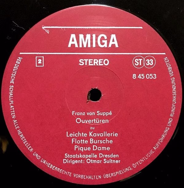 Amiga 8 45 053 - Franz von Suppé, Otmar Suitner, Staatskapelle D - Image 4