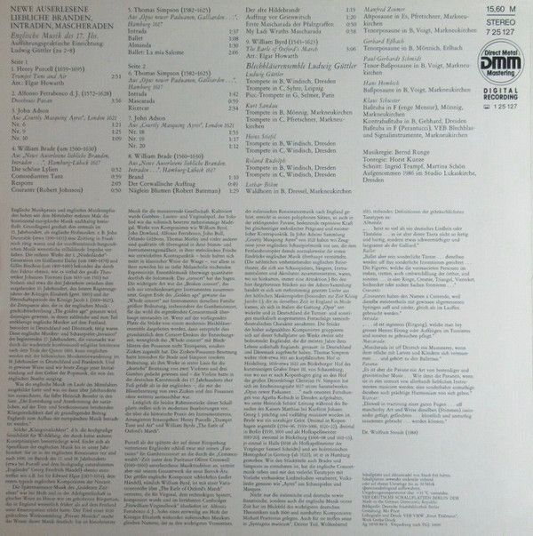 Eterna 7 25 127 - Blechbläserensemble Ludwig Güttler - Newe Ause - Image 2