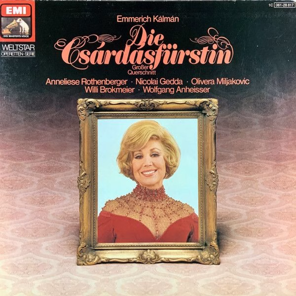 His Master's Voice 1C 061-28 817 - Emmerich Kálmán, Anneliese Ro