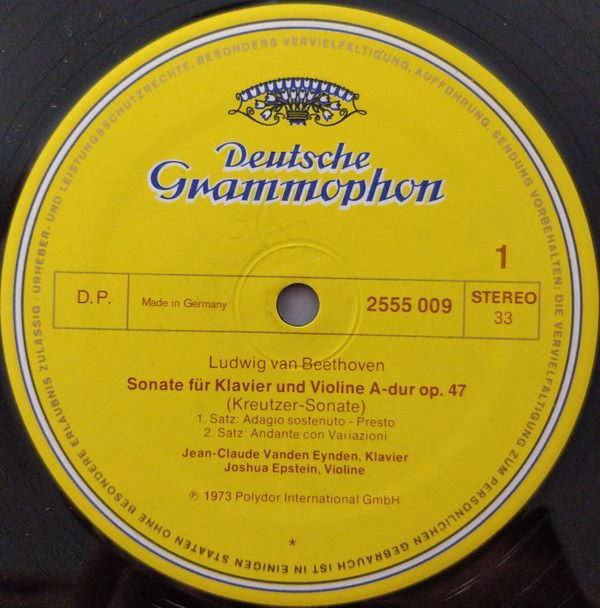 Deutsche Grammophon 2555 009 - Joshua Epstein, Jean-Claude Vande - Image 3