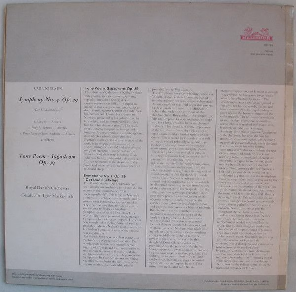 HELIODOR 89765 - Carl Nielsen, Det Kongelige Kapel, Igor Markevi - Image 2