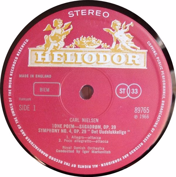 HELIODOR 89765 - Carl Nielsen, Det Kongelige Kapel, Igor Markevi - Image 3