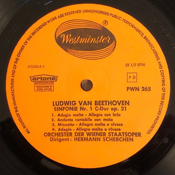 Westminster PWN 265 - Ludwig van Beethoven, Orchester Der Wiener - Image 3