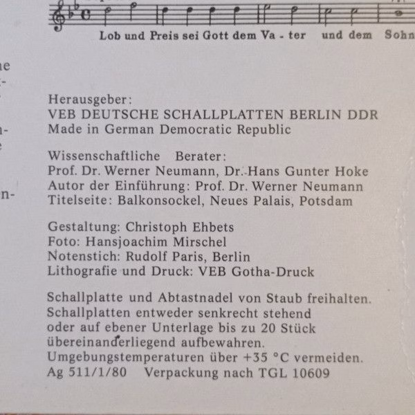 Eterna 8 27 331 - Johann Sebastian Bach, Mitsuko Shirai, Doris S - Image 4