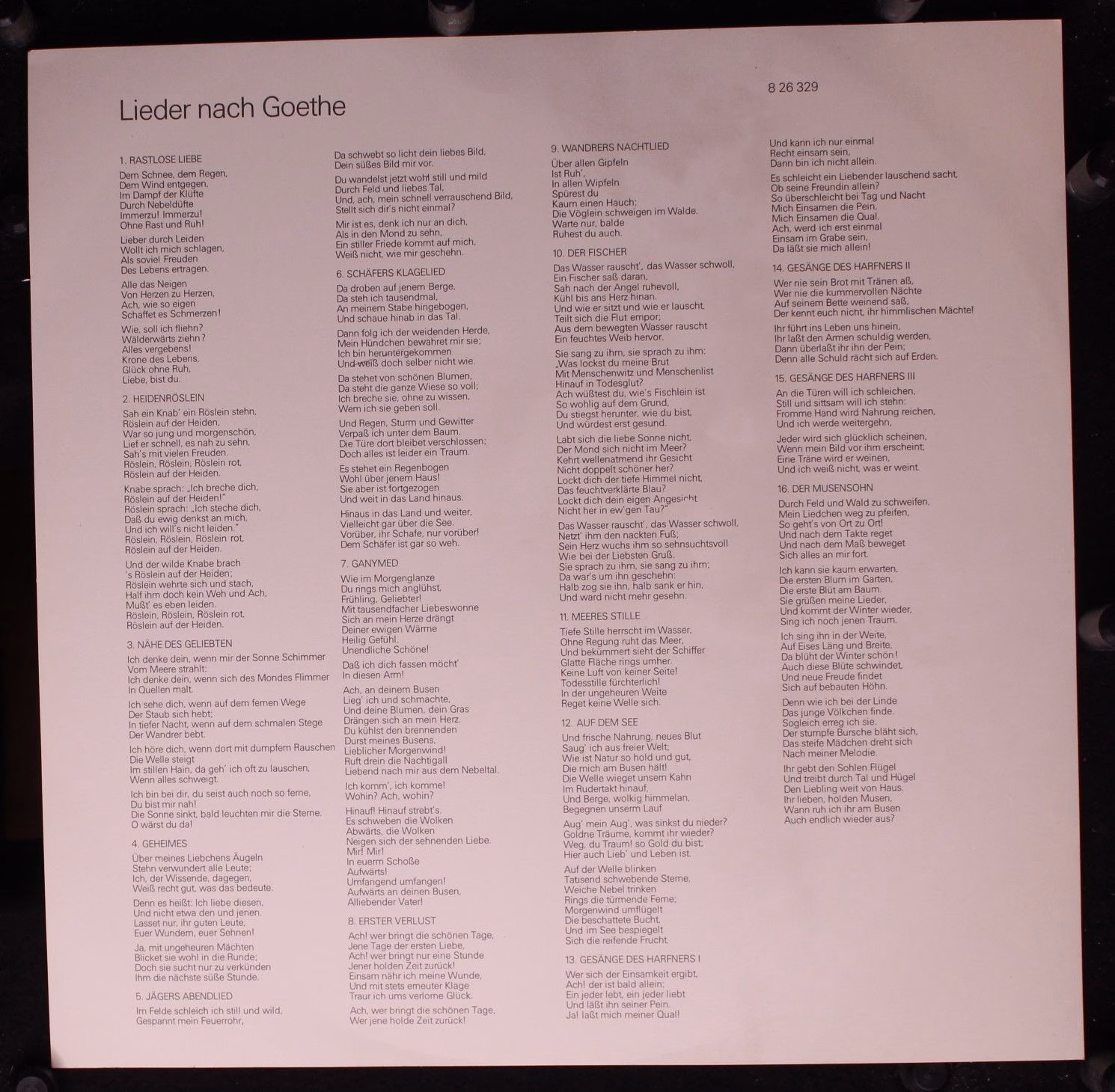 Eterna 8 26 329 - Franz Schubert, Peter Schreier, Walter Olbertz - Image 3