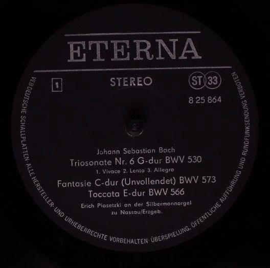 Eterna 8 26 748 - Johann Sebastian Bach, Regina Werner, Rosemari - Image 3