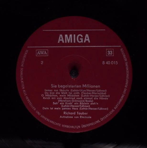 Amiga 8 40 015 - Joseph Schmidt, Richard Tauber - Sie Begeistert - Image 4