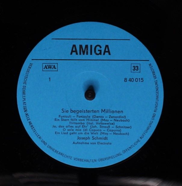 Amiga 8 40 015 - Joseph Schmidt, Richard Tauber - Sie Begeistert - Image 3
