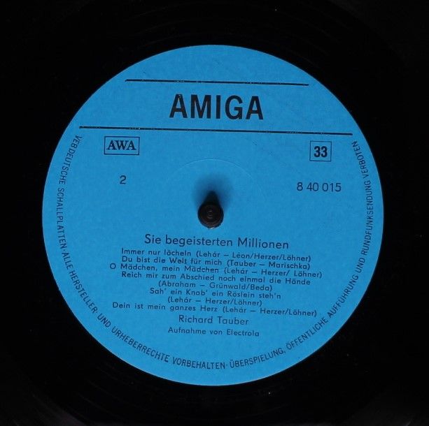 Amiga 8 40 015 - Joseph Schmidt, Richard Tauber - Sie Begeistert - Image 4