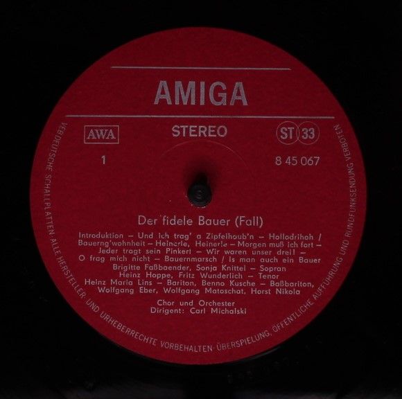 Amiga 8 45 067 - Leo Fall, Carl Zeller, Sonja Knittel, Brigitte - Image 3