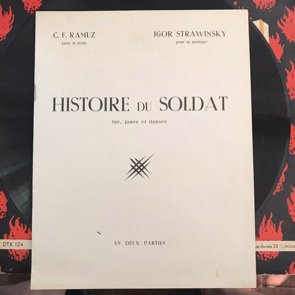Pathé 33 DTX 124 - Igor Stravinsky, Charles-Ferdinand Ramuz, Orc - Image 3