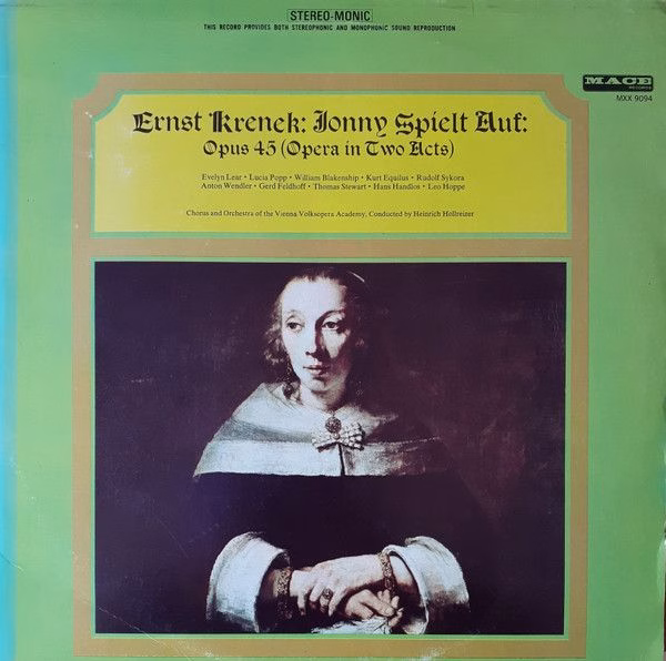 Mace Records MXX 9094 - Ernst Krenek, Evelyn Lear, Lucia Popp, W