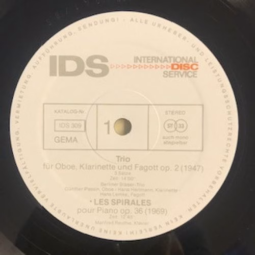 IDS International Disc Service IDS309 - Wolfgang Steffen - Trio, - Image 3