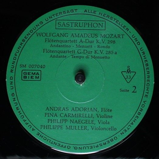 Sastruphon SM 007 040 - Wolfgang Amadeus Mozart, András Adorján, - Image 4