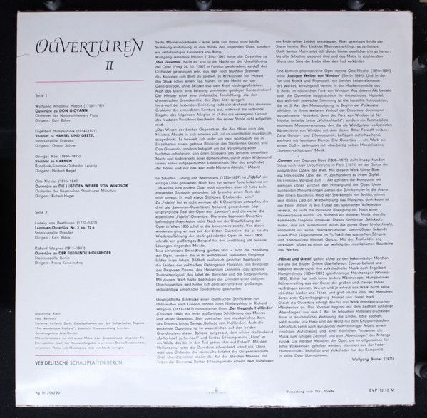 Eterna 8 25 663 - Various - Ouvertüren II - Image 2
