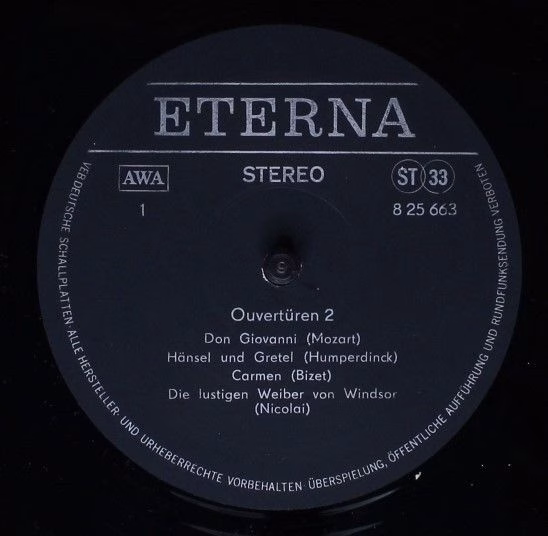 Eterna 8 25 663 - Various - Ouvertüren II - Image 3