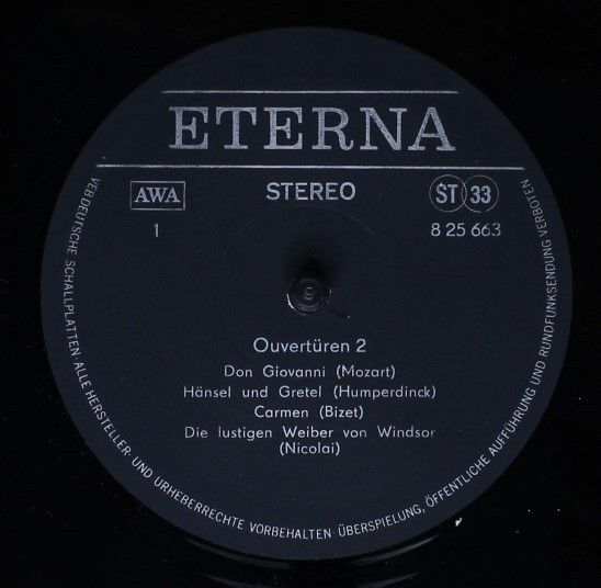 Eterna 8 25 663 - Various - Ouvertüren II - Image 3