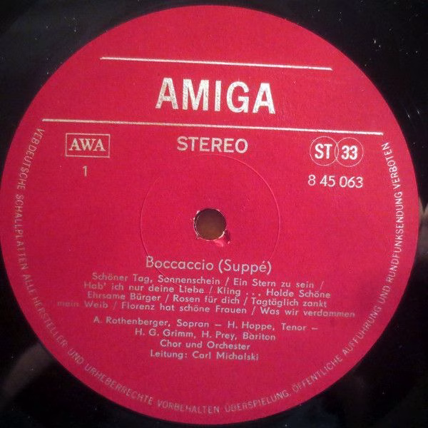 Amiga 8 45 063 - Franz von Suppé, Carl Millöcker - Boccaccio / G - Image 3