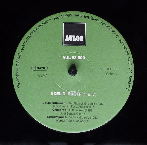 AULOS AUL 53 600 - Axel D. Ruoff, Tokyo Vanguard Quartet - ...Si - Image 3