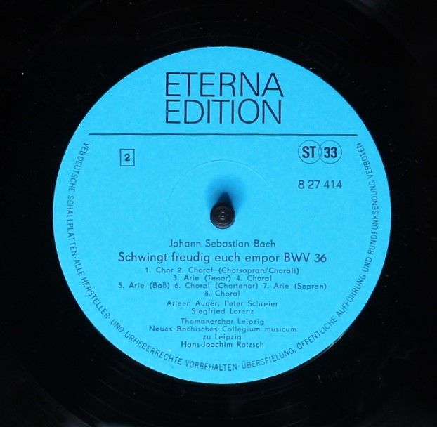 Eterna 8 27 414 - Johann Sebastian Bach - Kantaten (Nun Komm, De - Image 4