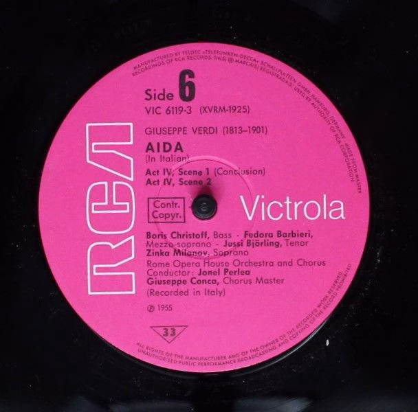 RCA Victrola VIC 6119/1-3 - Giuseppe Verdi, Jussi Björling, Leon - Image 9