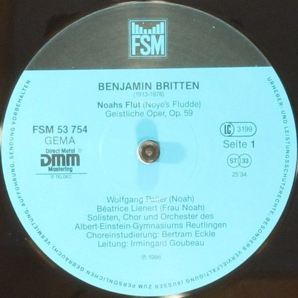 FSM FSM 53 754 - Benjamin Britten, Wolfgang Pailer, Béatrice Lie - Image 3