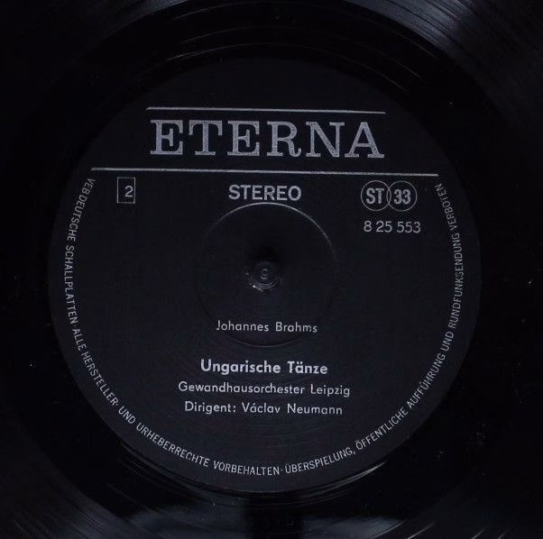 Eterna 8 25 553 - Antonín Dvořák, Johannes Brahms, Gewandhausorc - Image 4