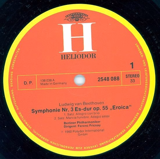 HELIODOR 2548 088 - Ludwig van Beethoven, Ferenc Fricsay, Berlin - Image 3