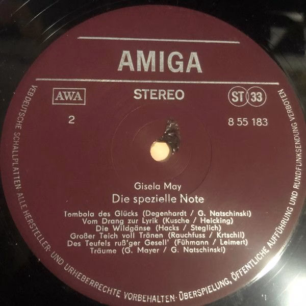 Amiga 8 55 183 - Gisela May - Die Spezielle Note - Image 2