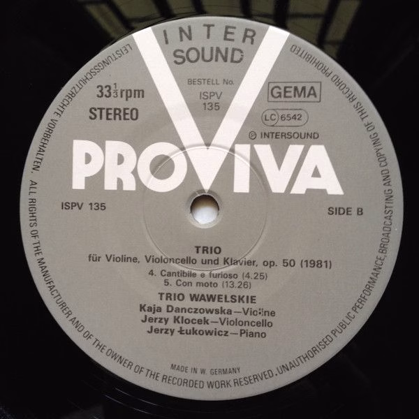 Pro Viva ISPV 135 - Krzysztof Meyer, Trio Wawelskie, Kaja Danczo - Image 4