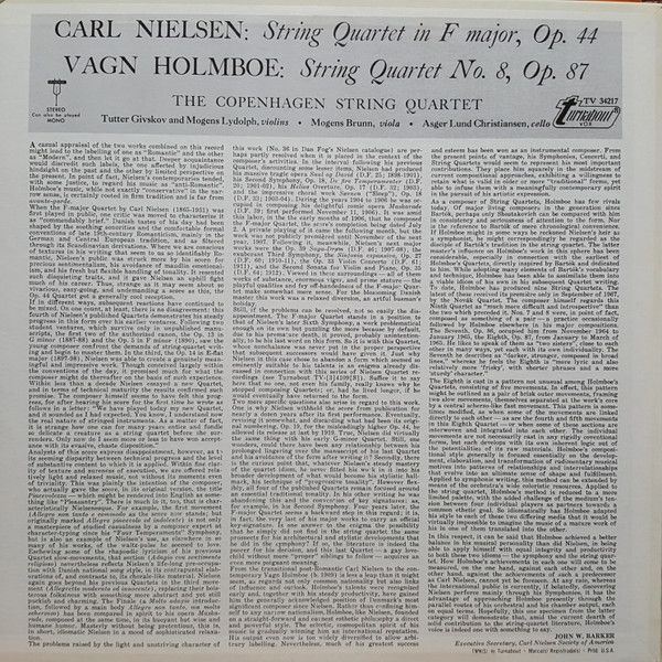 Turnabout TV 34217 - Carl Nielsen, Vagn Holmboe, Københavns Stry - Image 2