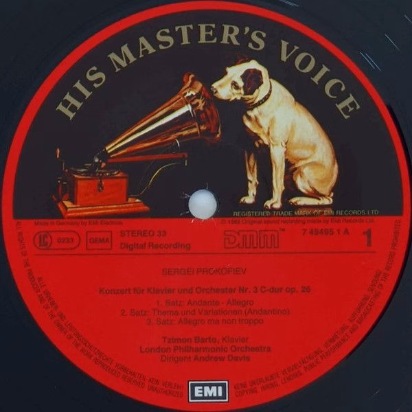 His Master's Voice Digital 7 49495 1 - Tzimon Barto, London Phil - Image 3