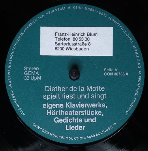 Disco-Center DC 331800 - Diether De La Motte - Diether De La Mot - Image 3