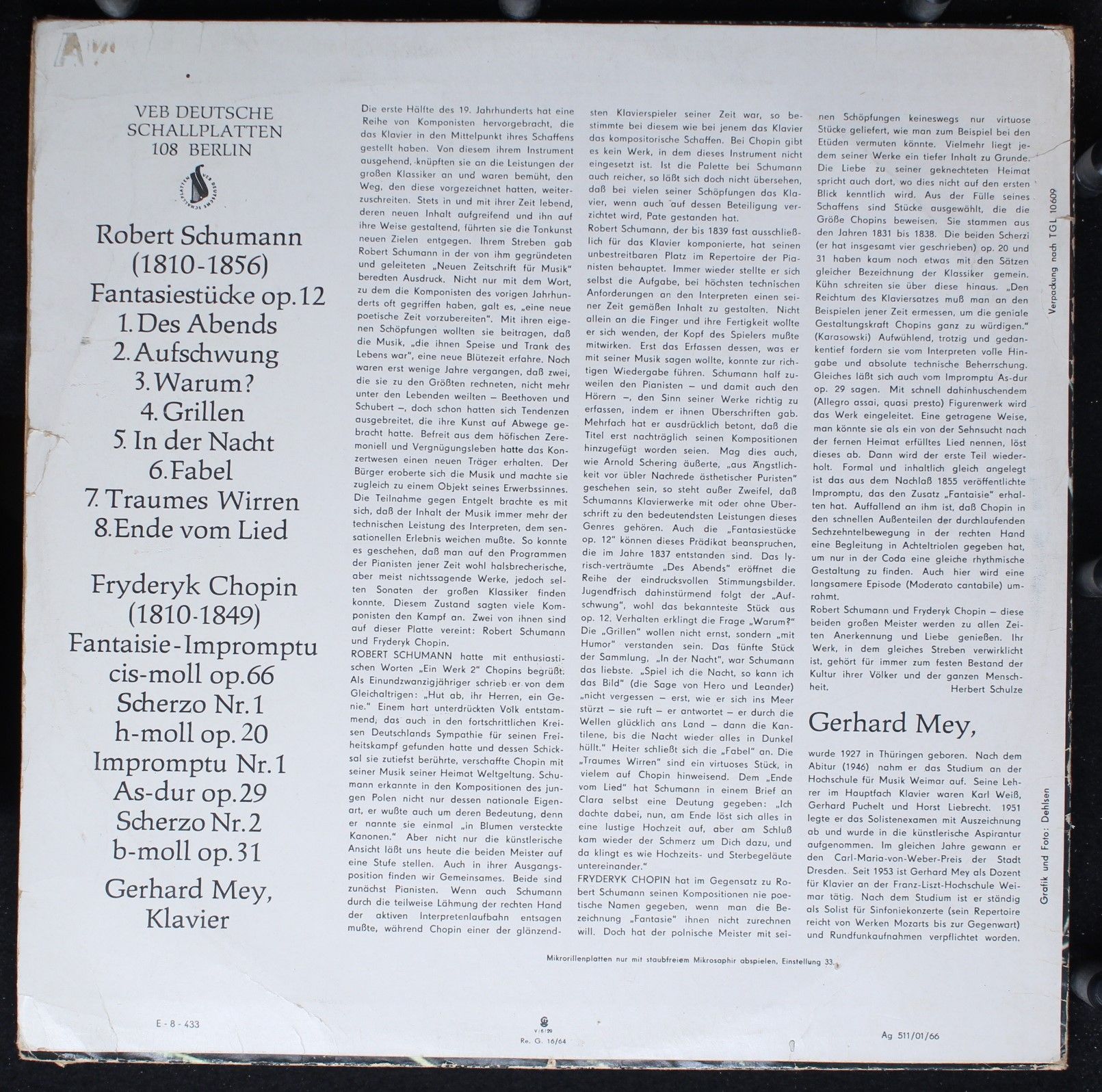 Eterna 8 20 571 - Robert Schumann, Frédéric Chopin - Fantasiestü - Image 2